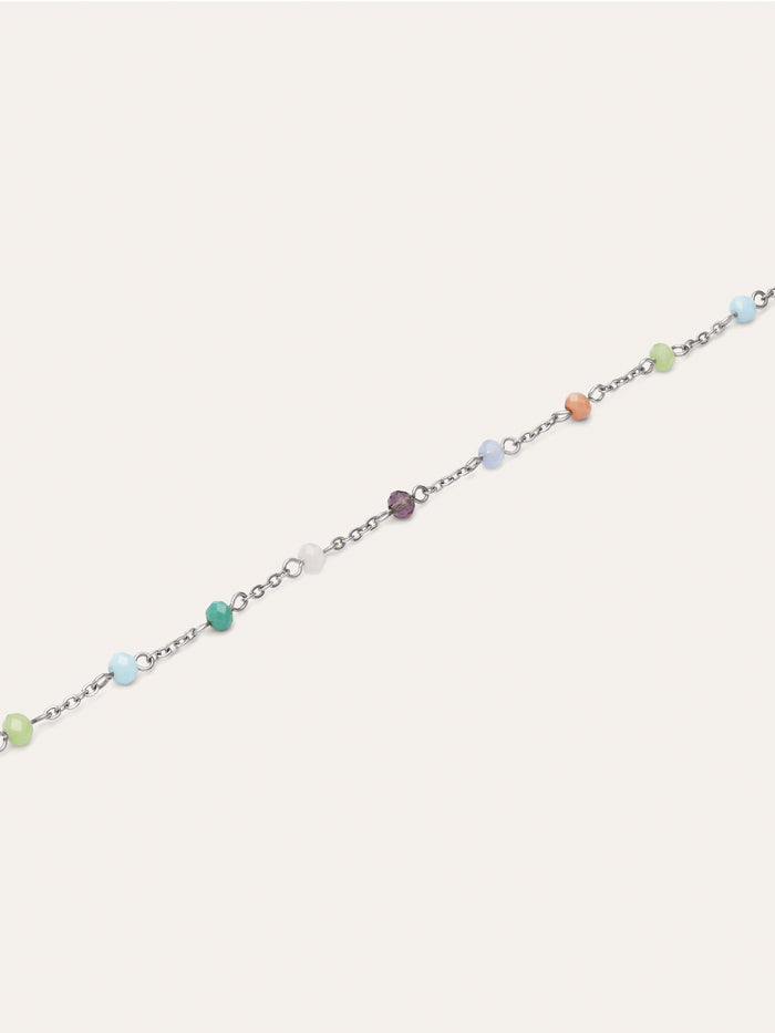 Collar Crystals Colors Acero