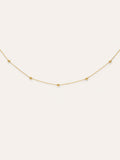Collar Dots L Acero Baño Oro