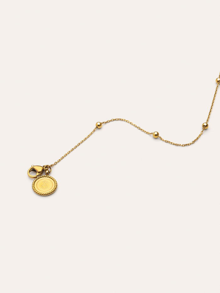 Collar Dots L Acero Baño Oro