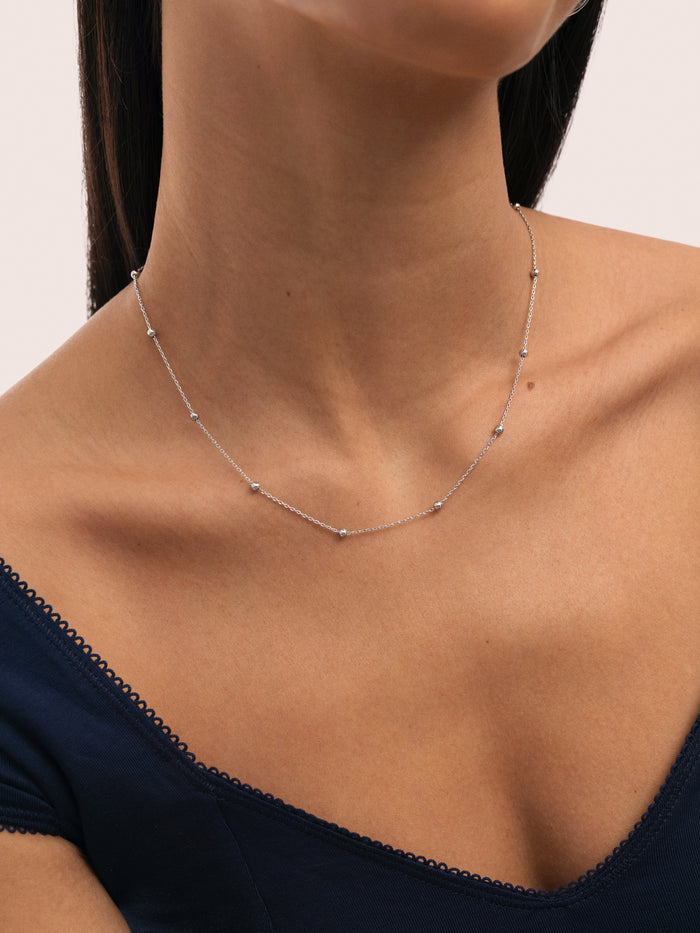 Collar Dots L Acero