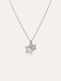 Collar Duo Stars Spark Plata