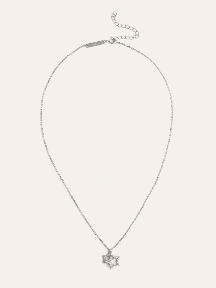 Collar Duo Stars Spark Plata
