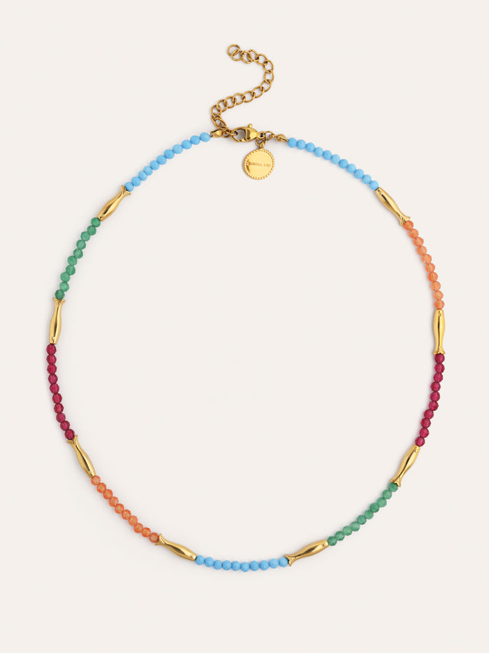 Collar Dye Peces Acero Baño Oro