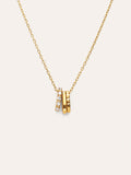 Collar Family Acero Baño Oro