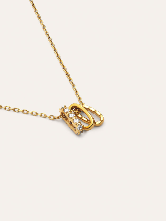 Collar Family Acero Baño Oro