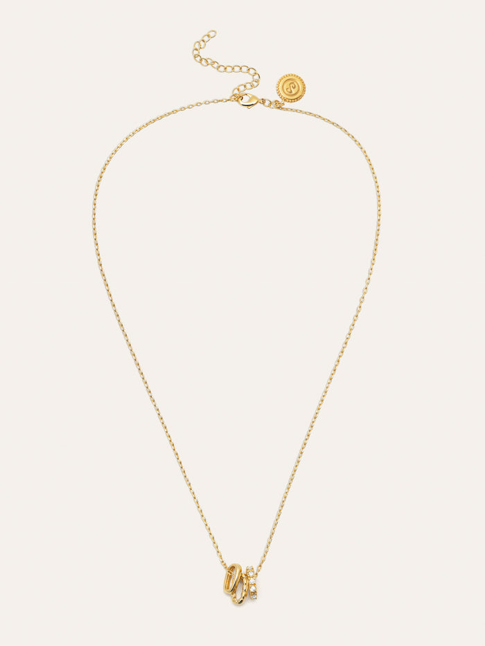 Collar Family Acero Baño Oro