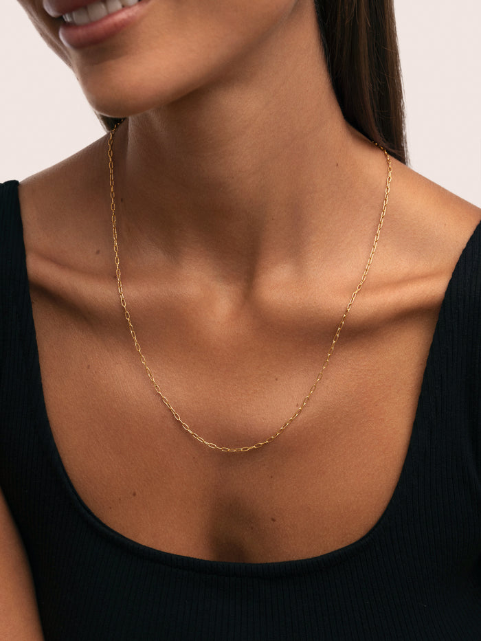 Collar Fine Chic Acero Baño Oro