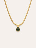 Collar Leti Acero Baño Oro