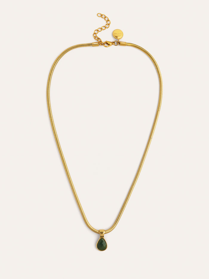 Collar Leti Acero Baño Oro