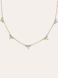 Collar Libélula Baño Oro