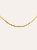 Collar Lisse Sparkling Acero Baño Oro