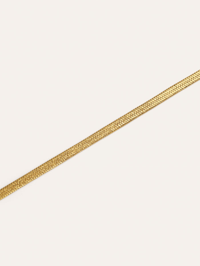 Collar Lisse Sparkling Acero Baño Oro