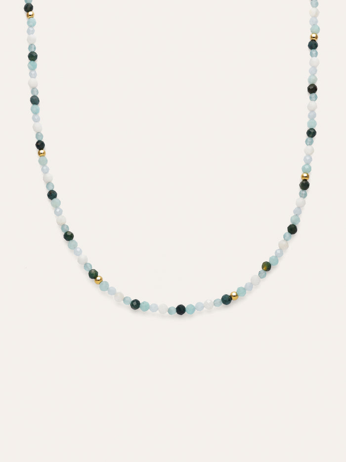 Collar Long Altea Ice Acero Baño Oro