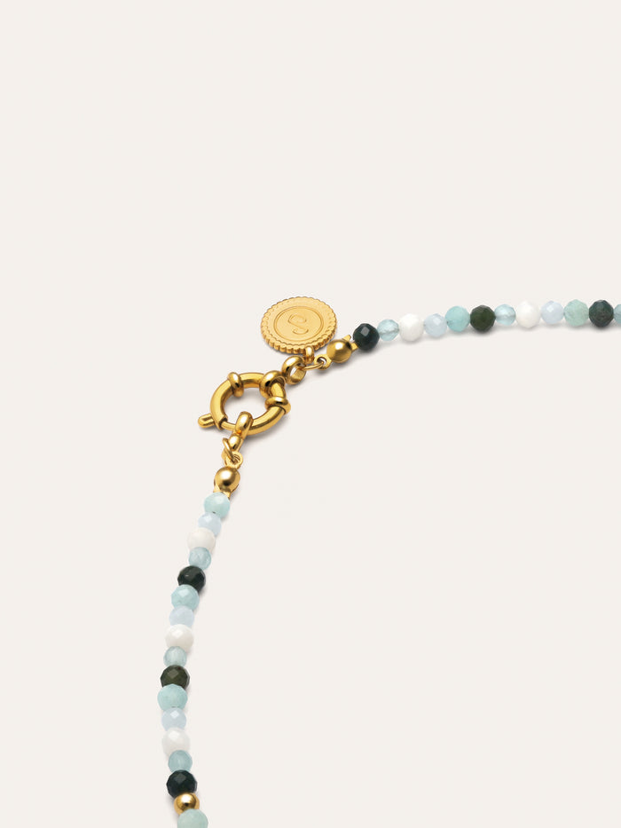 Collar Long Altea Ice Acero Baño Oro