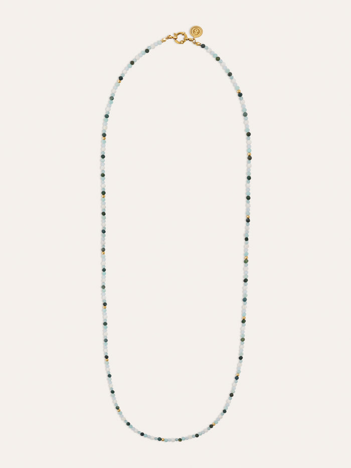 Collar Long Altea Ice Acero Baño Oro