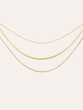 Collar Maat Acero Baño Oro