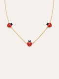 Collar Mariquita Baño Oro