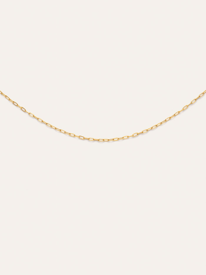 Collar Mini Fine Chic Acero Baño Oro