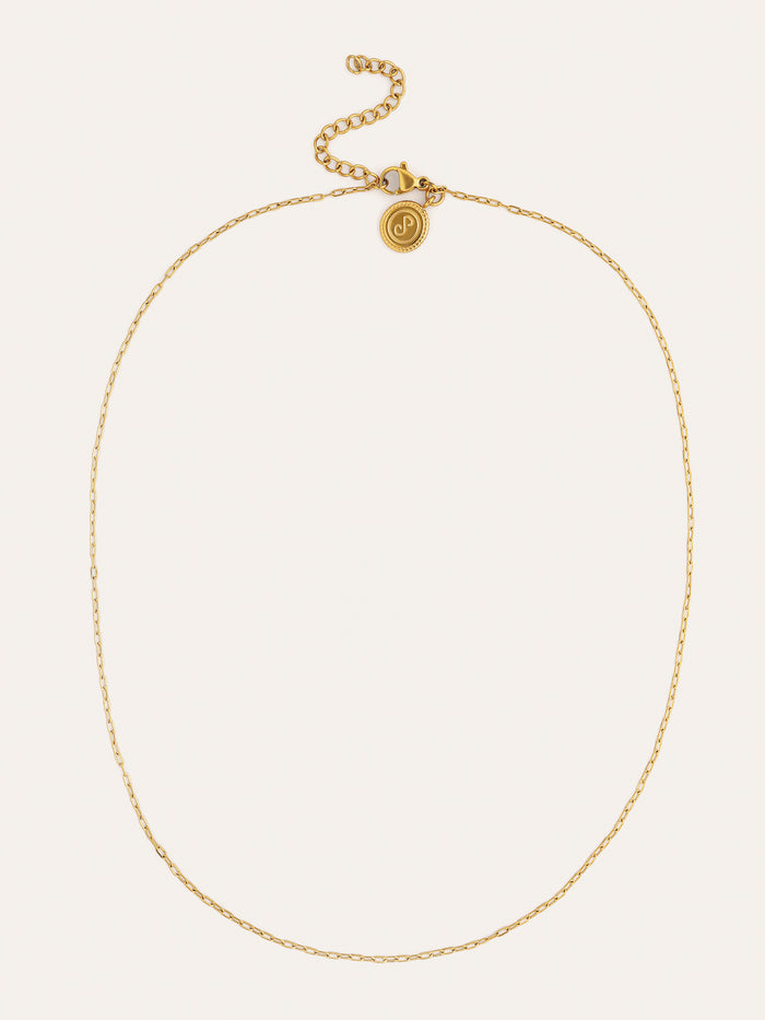 Collar Mini Fine Chic Acero Baño Oro