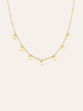 Collar Mini Moons Acero Baño Oro