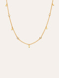 Collar Mini Spark Drop Baño Oro