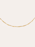 Collar Mini Twist Acero Baño Oro