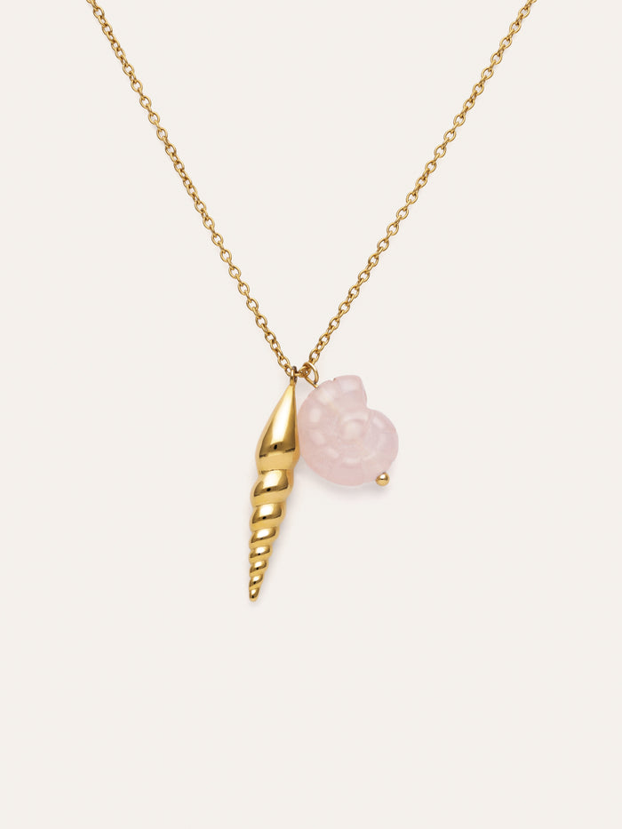 Collar Moana Acero Baño Oro