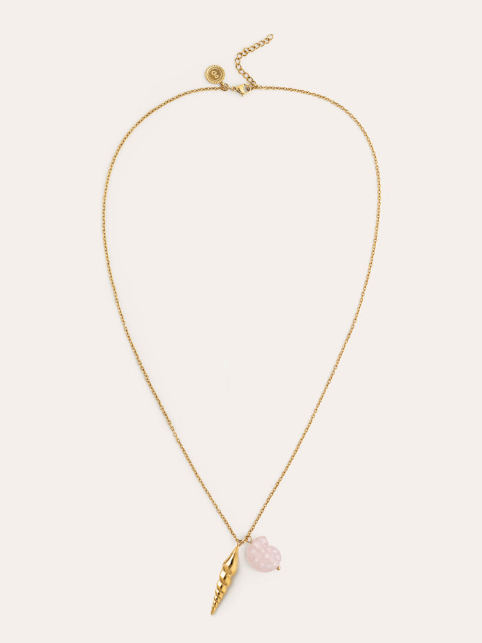 Collar Moana Acero Baño Oro
