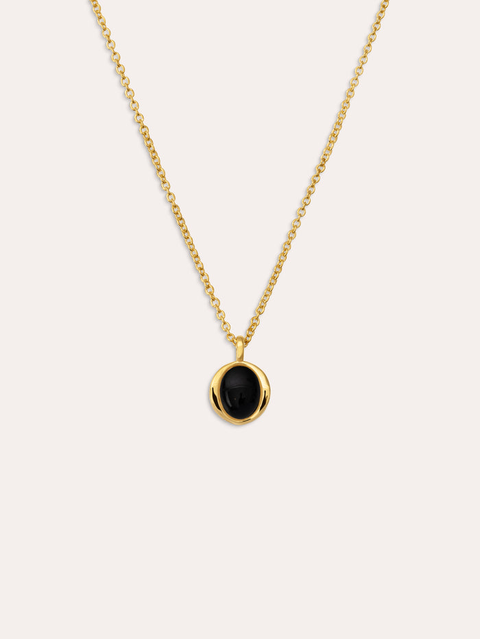 Collar My Onyx Baño Oro