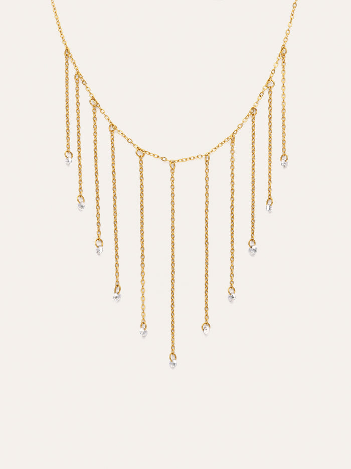 Collar New Clea Acero Baño Oro