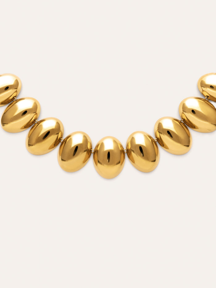 Collar Oceya Acero Baño Oro