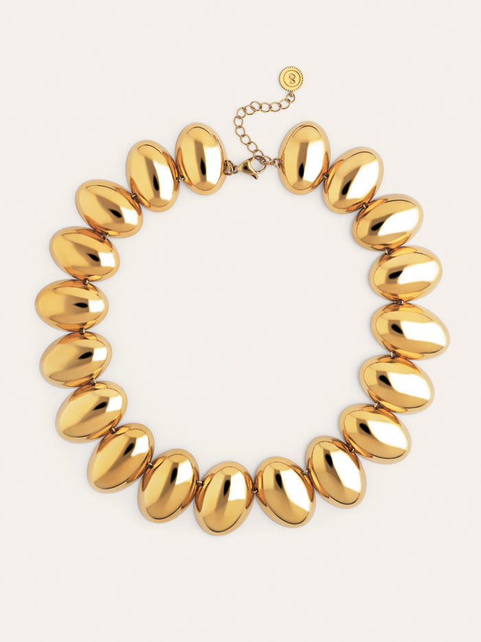 Collar Oceya Acero Baño Oro