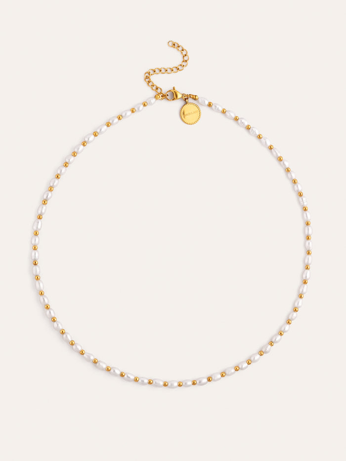 Collar Olympia Acero Baño Oro