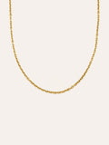 Collar Orla Rope Acero Baño Oro