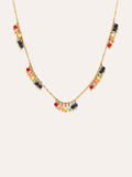 Collar Palmar Colors Acero Baño Oro