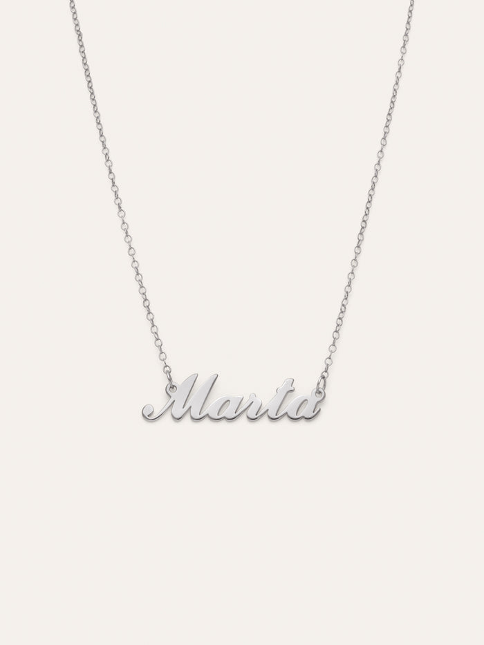 Collar Personalizado Carrie Plata