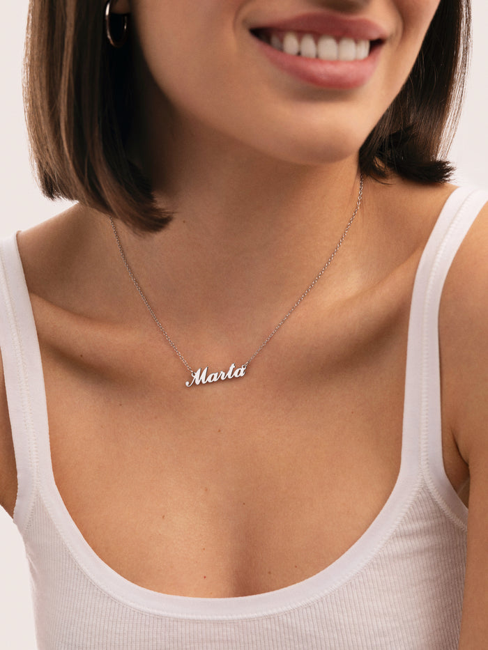 Collar Personalizado Carrie Plata