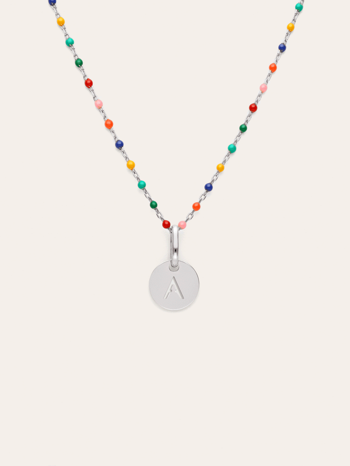 Collar Personalizado Colors Enamel Letter