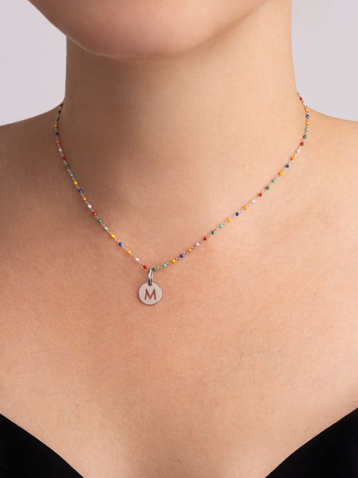 Collar Personalizado Colors Enamel Letter