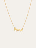 Collar Personalizado Sue Plata Baño Oro