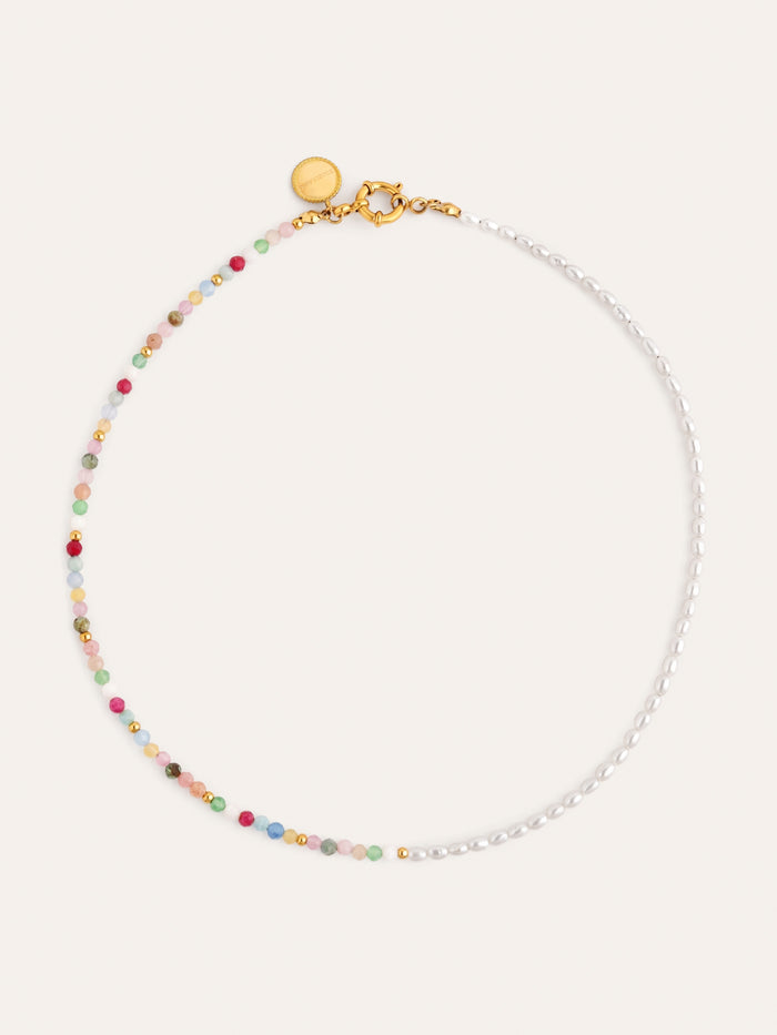 Collar Pompeya Altea Acero Baño Oro