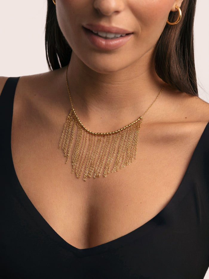 Collar Regina Acero Baño Oro
