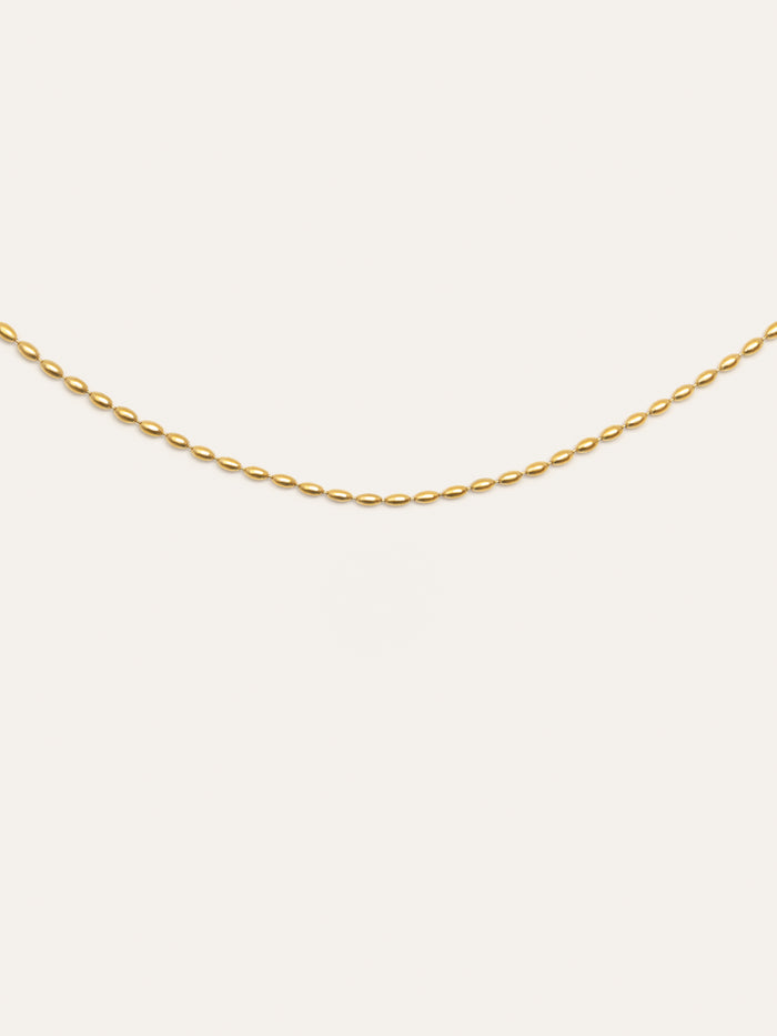 Collar Serpentine Acero Baño Oro