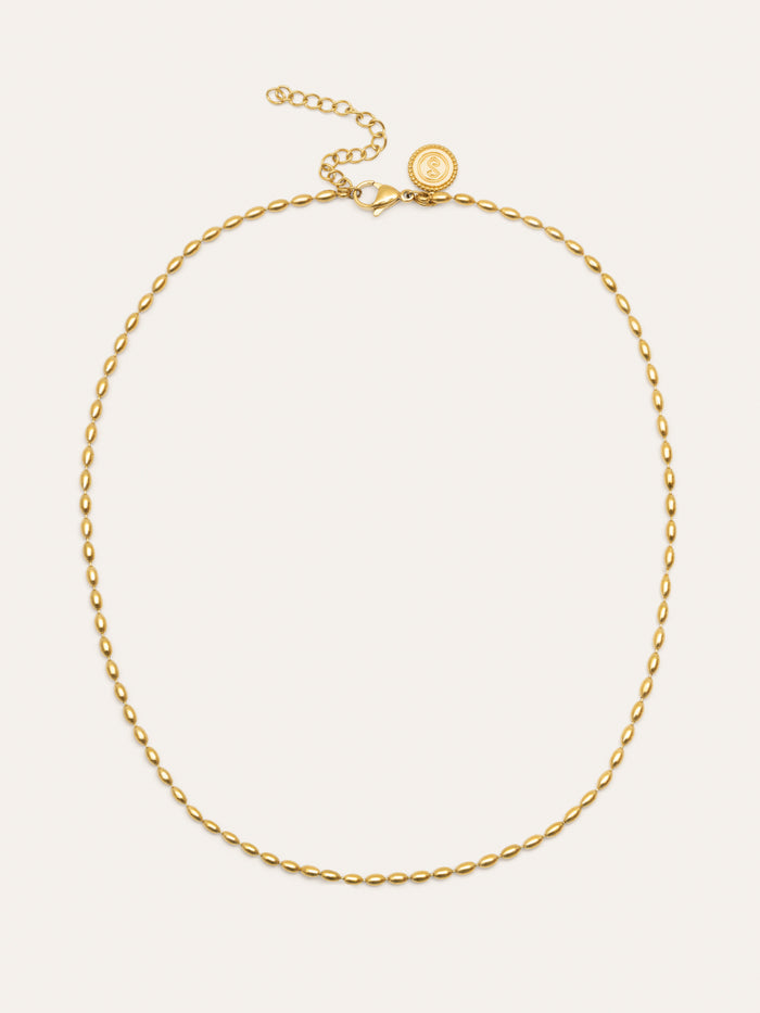 Collar Serpentine Acero Baño Oro