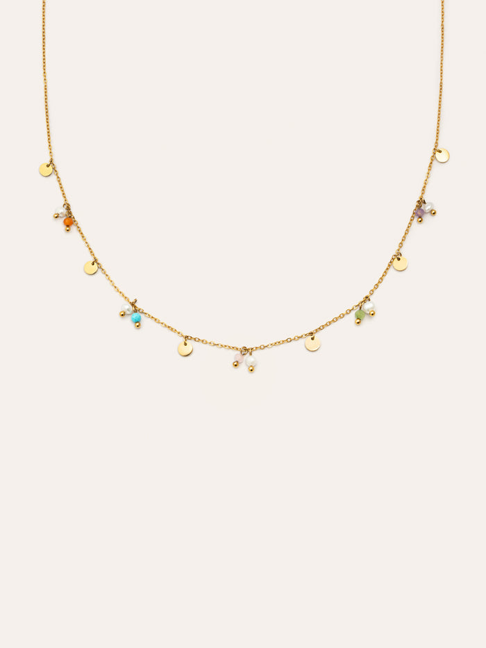Collar Shamira Acero Baño Oro