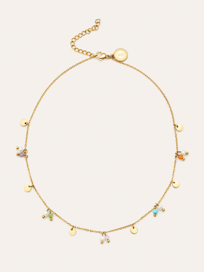 Collar Shamira Acero Baño Oro