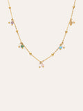 Collar Shamira Dots Acero Baño Oro