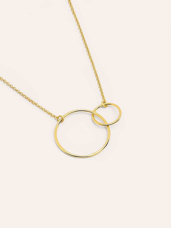 Collar Sister Plata Baño Oro