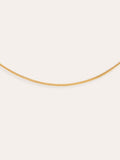 Collar Tail Acero Baño Oro