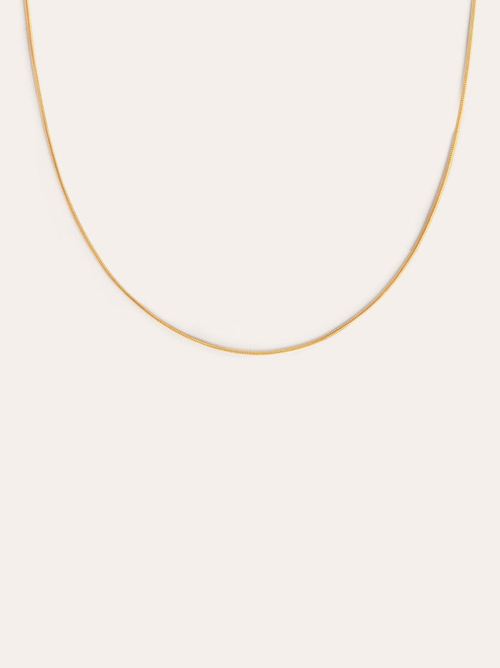 Collar Tail Acero Baño Oro